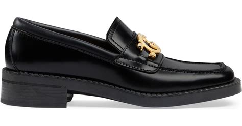 gucci interlocking black|gucci interlocking loafer.